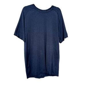 Lululemon Athletica Men's Blue T-shirt Shirt Tee Short Sleeve Athletic Gym